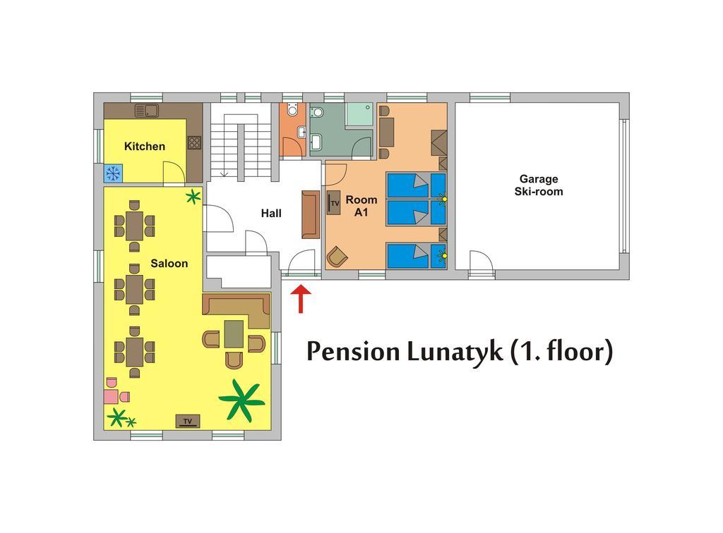 Pension Lunatyk Липтовски-Микулаш Экстерьер фото